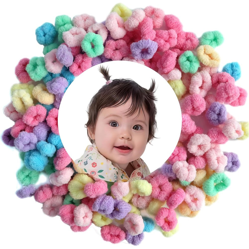 WDGROW Bloom Toddler Baby Hair Ties front view of colorful multi colored pack.