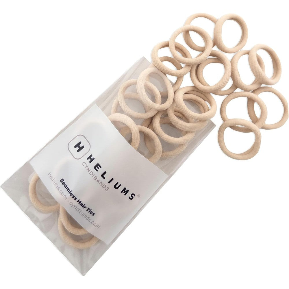 Heliums small soft hair ties blonde 1 inch front packaging view
