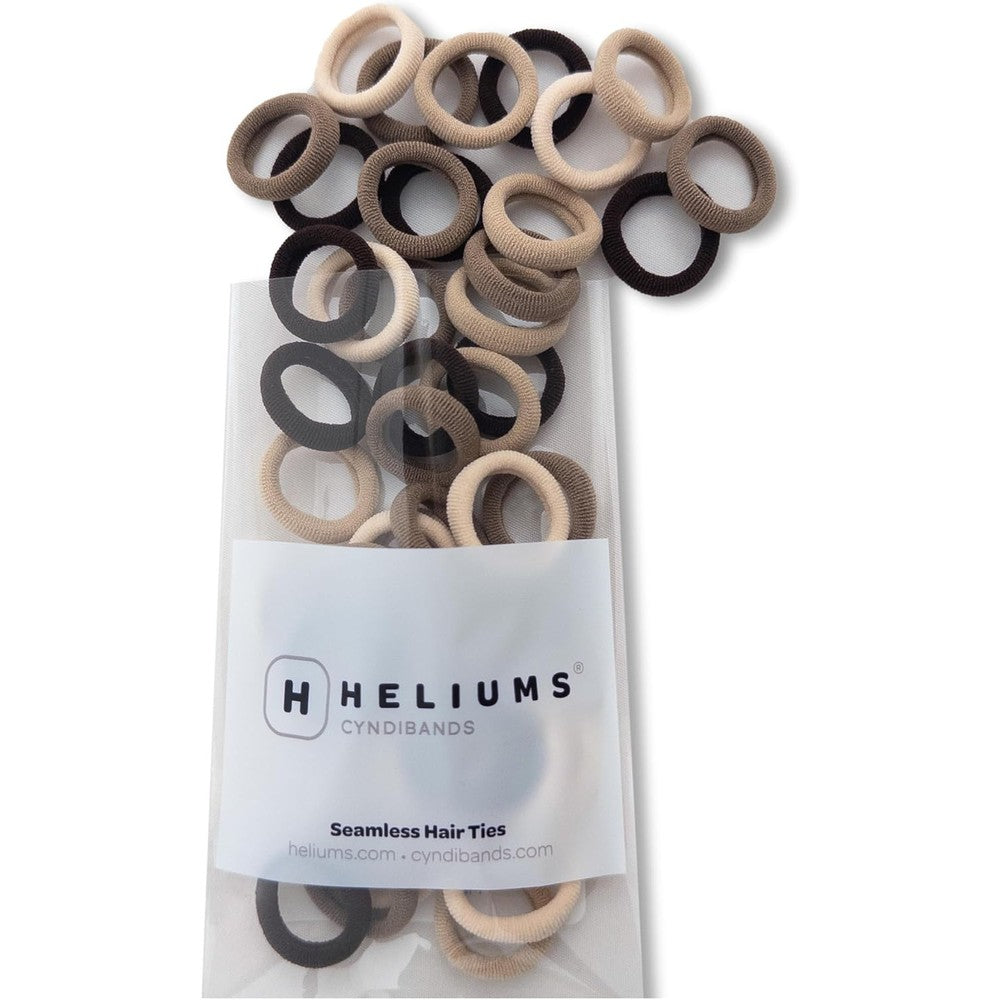 Heliums extra small hair ties neutrals mix front view packaging