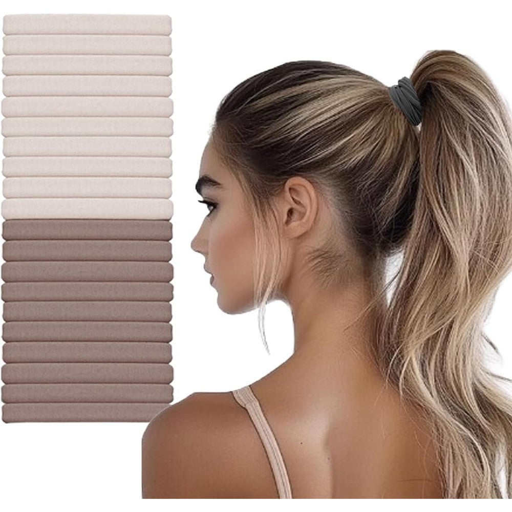 GIMME Bands Hair Ties No Damage front view pack of twenty ponytail holders.