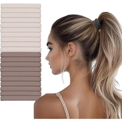 GIMME Bands Hair Ties No Damage front view pack of twenty ponytail holders.