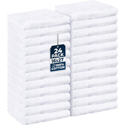 Utopia Towels 24 pack salon towels front view white