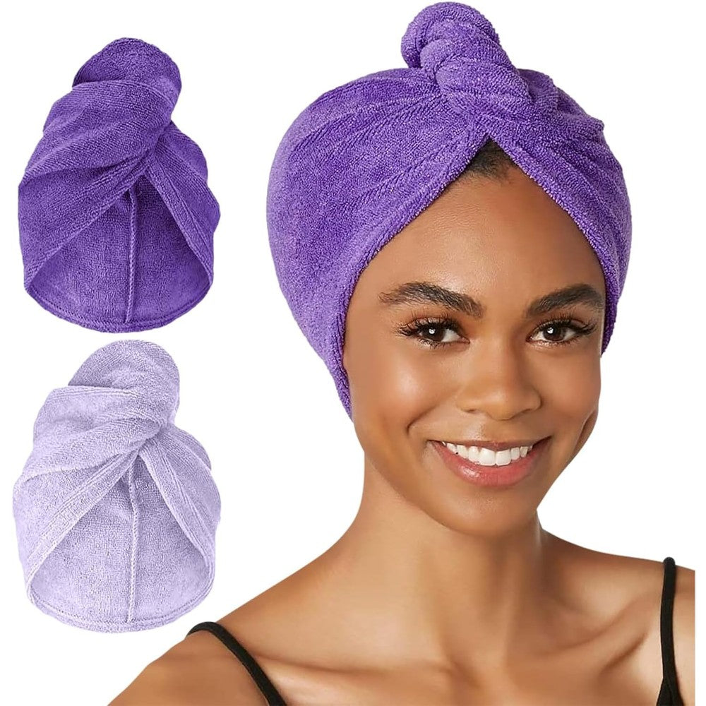 Turbie Twist 2-Pack Microfiber Hair Towel front view