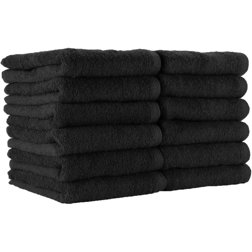 Arkwright bleach safe salon towels pack of twelve front view stacked neatly.