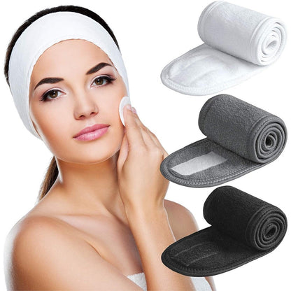 Denfany Spa Headband 3 Pack front view for skincare