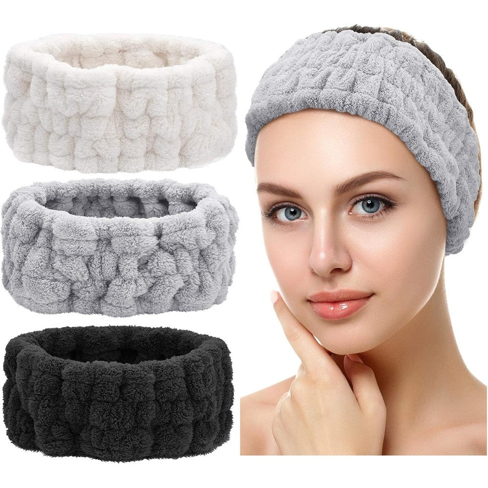 Chuangdi 3 piece spa headband set front view