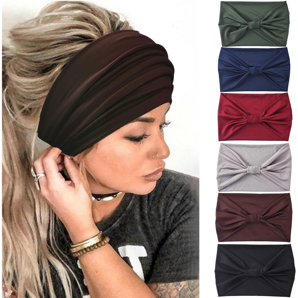 Yeshan wide headbands for women front view