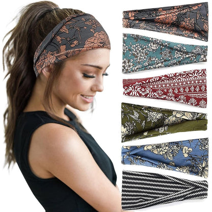Huachi Boho headbands six pack front view