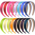 Anezus satin headbands front view showing 16 multicolor ribbon pieces