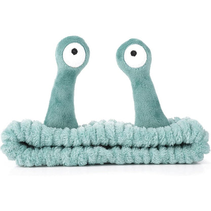 Molain cartoon snail face wash headband green front view