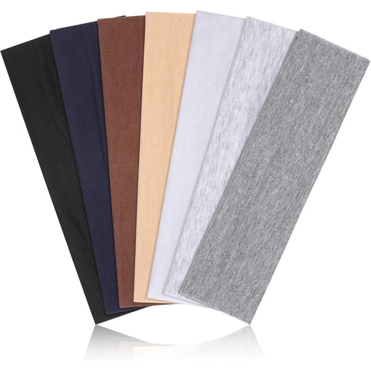 DiyJibb 7 piece cotton headband set front view