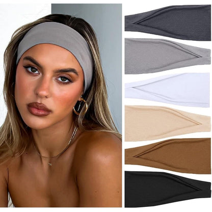 Terse non slip thick headbands set of 6 front view