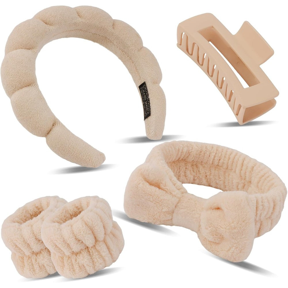 Sfc Inc Canitor puffy spa headband and wristband set