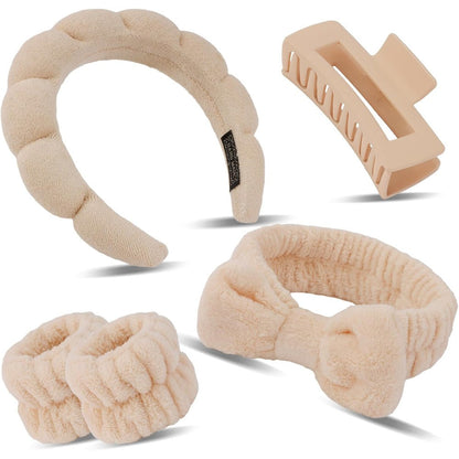 Sfc Inc Canitor puffy spa headband and wristband set