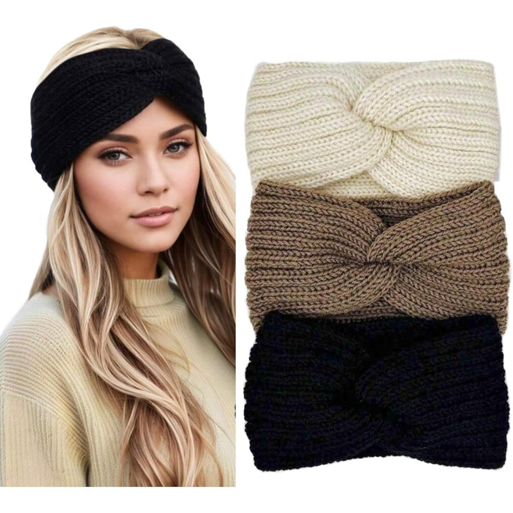 Brook + Bay Huachi winter knit headband front view