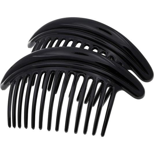 Camila Paris MP978/2 French hair side combs front view in black