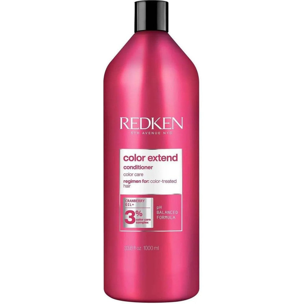 Redken Color Extend Conditioner 1000ml front view bottle showing color protection details.