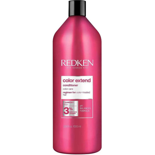 Redken Color Extend Conditioner 1000ml front view bottle showing color protection details.