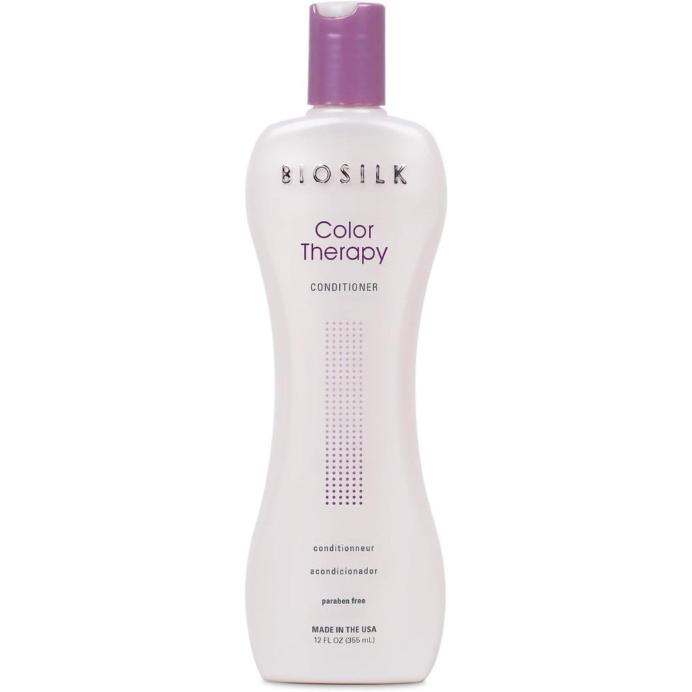 BioSilk Color Therapy Conditioner front view bottle for color protection