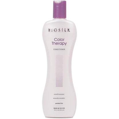 BioSilk Color Therapy Conditioner front view bottle for color protection