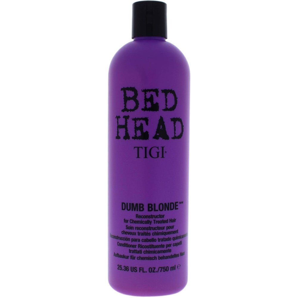 TIGI Bed Head Dumb Blonde Reconstructor Conditioner front view professional salon hair treatment bottle
