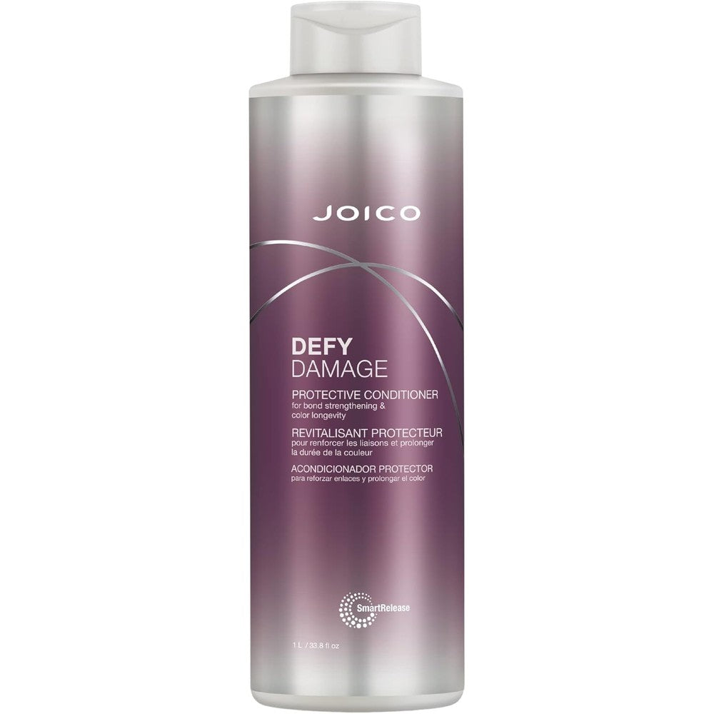 Joico Defy Damage Protective Conditioner front view bottle for salon grade hair repair