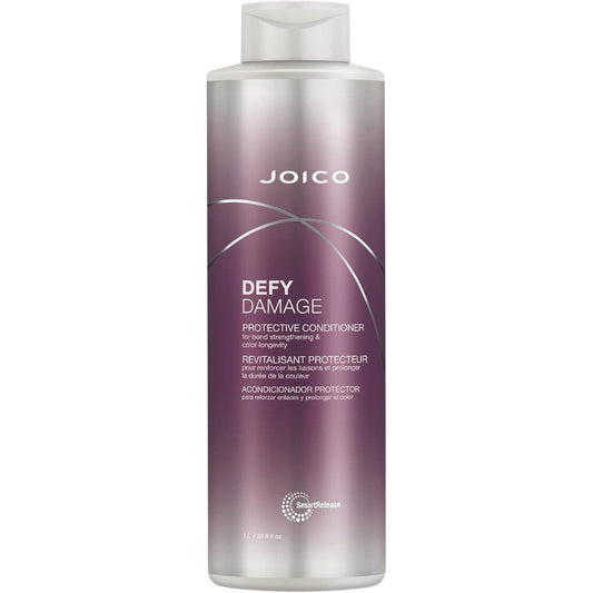 Joico Defy Damage Protective Conditioner front view bottle for salon grade hair repair