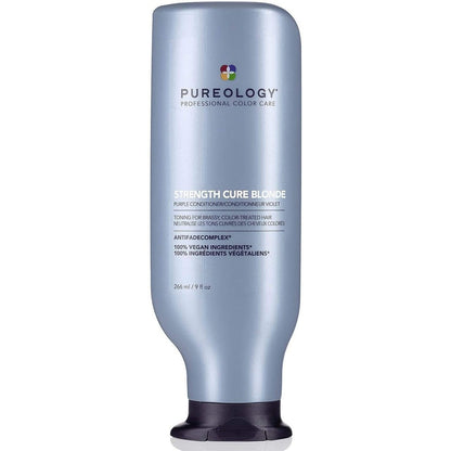 Pureology Strength Cure Blonde Purple Conditioner front view bottle