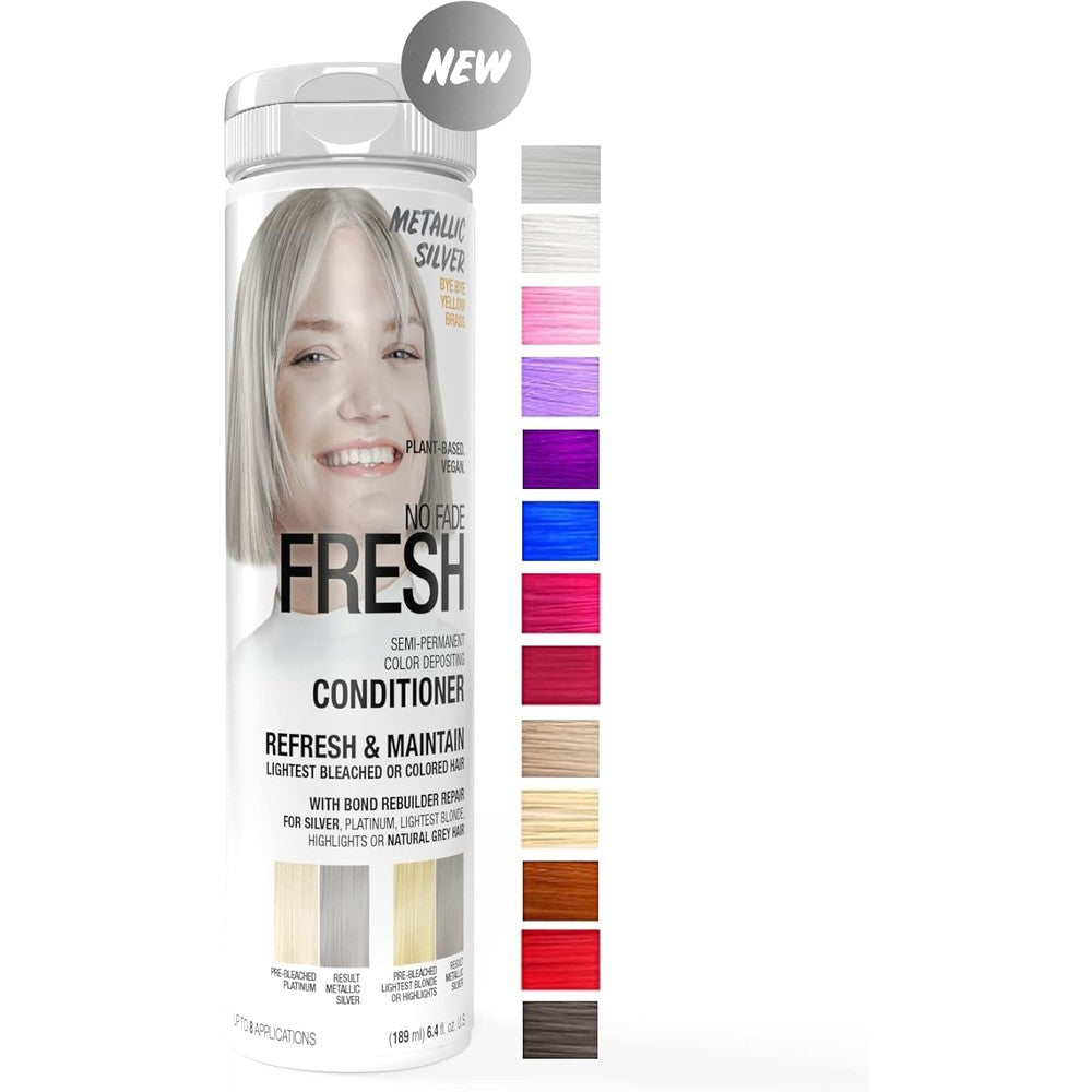 No Fade Fresh Metallic Silver Color Depositing Conditioner bottle front view