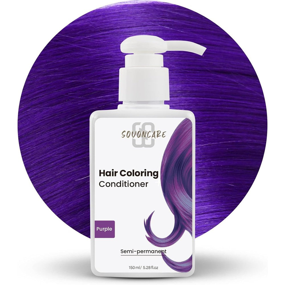 SOVONCARE Purple Semi Permanent Hair Depositing Conditioner front view bottle