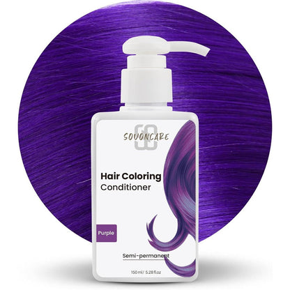 SOVONCARE Purple Semi Permanent Hair Depositing Conditioner front view bottle