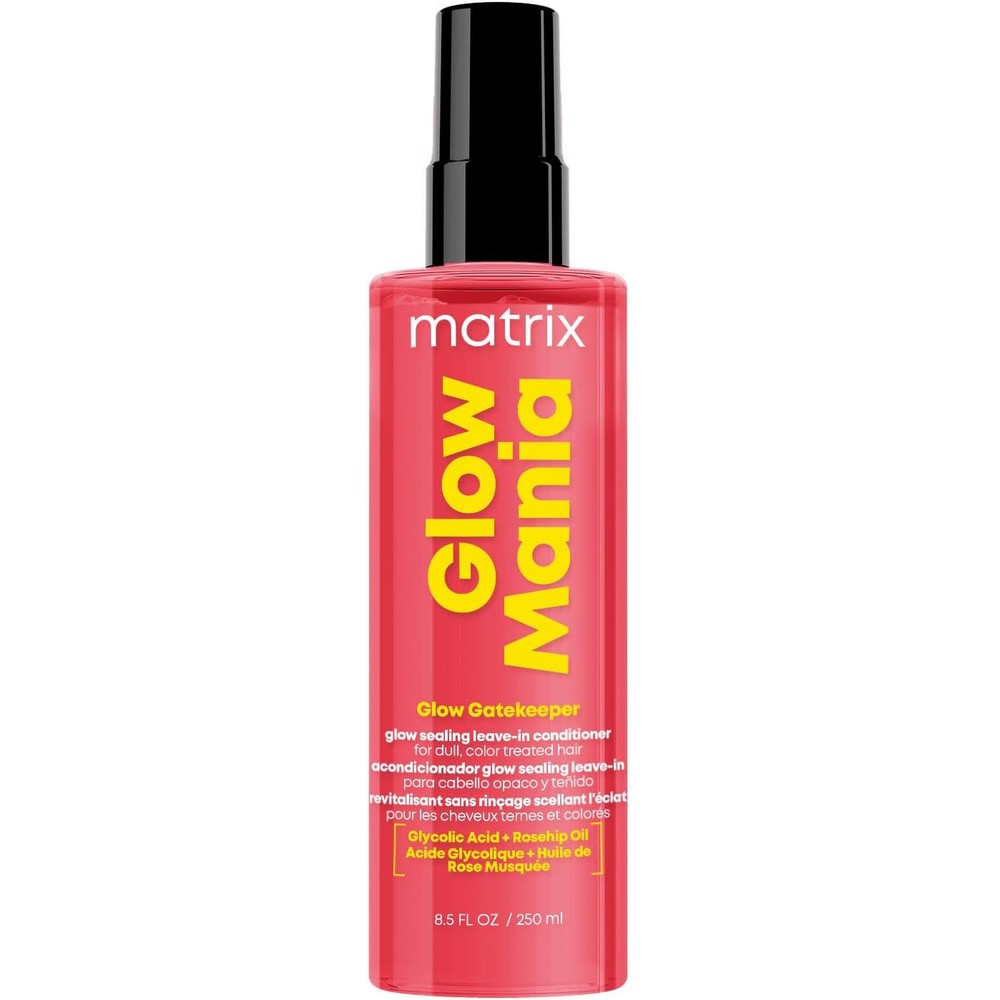 Matrix Glow Mania Glow Gatekeeper Leave In Conditioner front view spray bottle