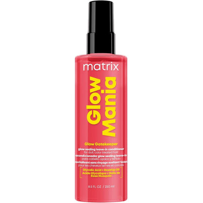 Matrix Glow Mania Glow Gatekeeper Leave In Conditioner front view spray bottle
