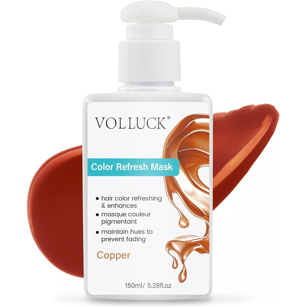 VOLLUCK Color Depositing Conditioner Copper front view bottle for salon quality hair care.