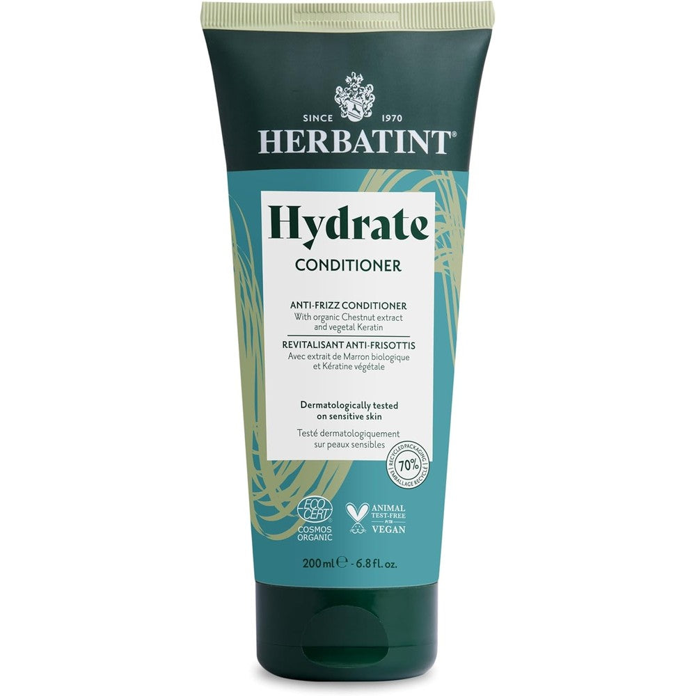 Herbatint Hydrate Conditioner front view bottle on a clean background