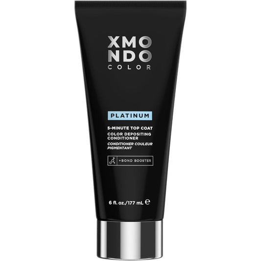 XMONDO Hair 5-Minute Top Coat Platinum front view bottle for cool tone pastel hair color