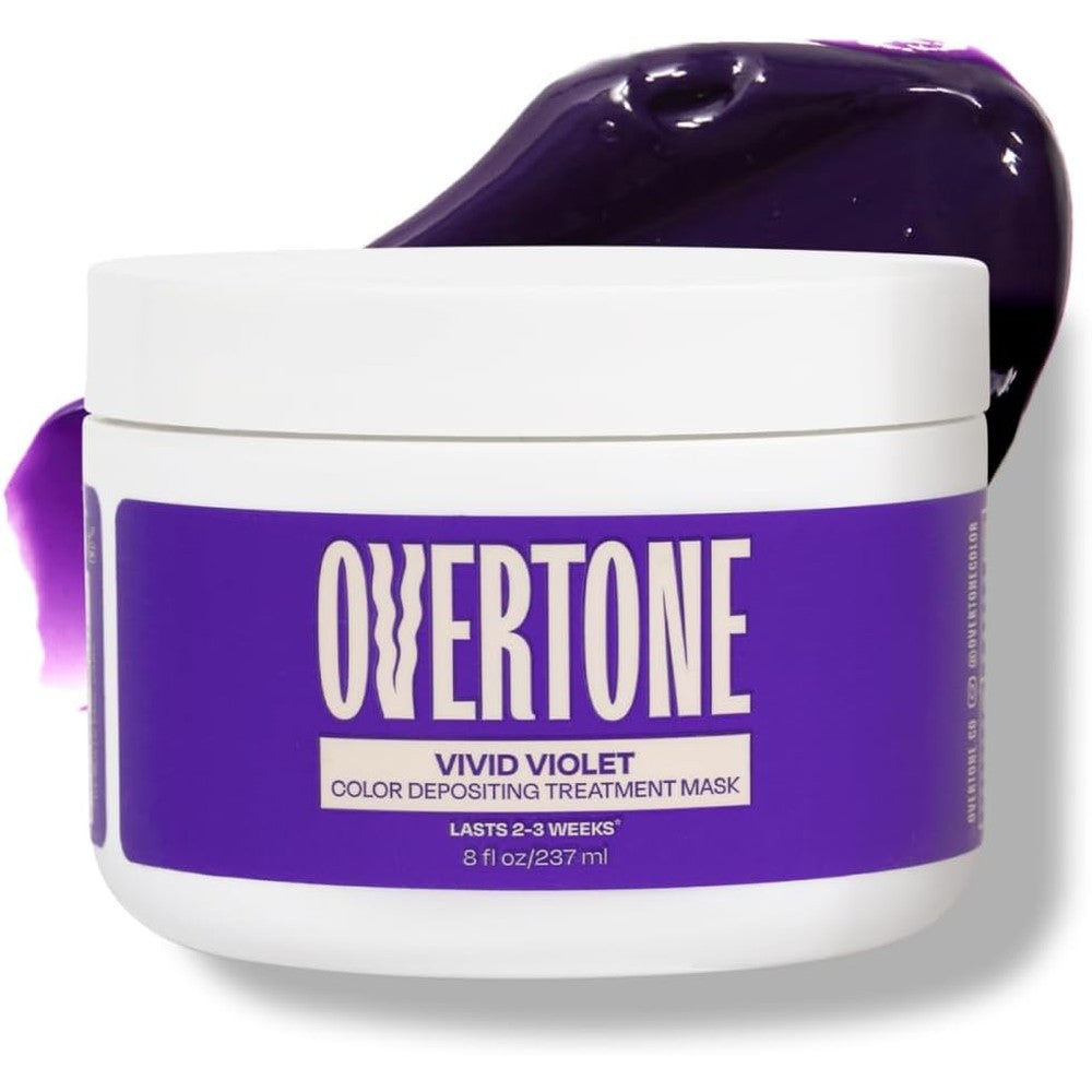 Overtone Vivid Violet Color Depositing Conditioner front view packaging