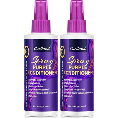 Juuce Purple Leave In Conditioner Spray front view anti brassiness toning formula