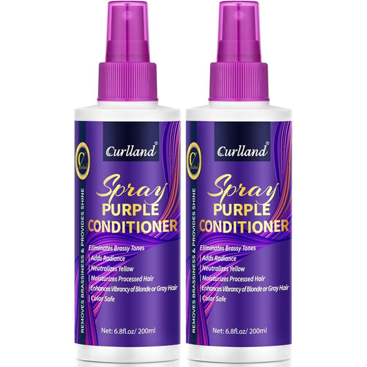 Juuce Purple Leave In Conditioner Spray front view anti brassiness toning formula