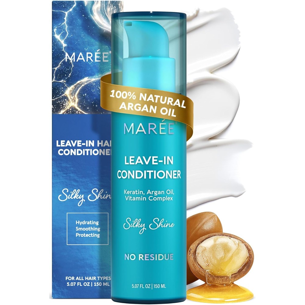 MAREE Leave In Conditioner Hair Gloss front view bottle for dry damaged hair care routine