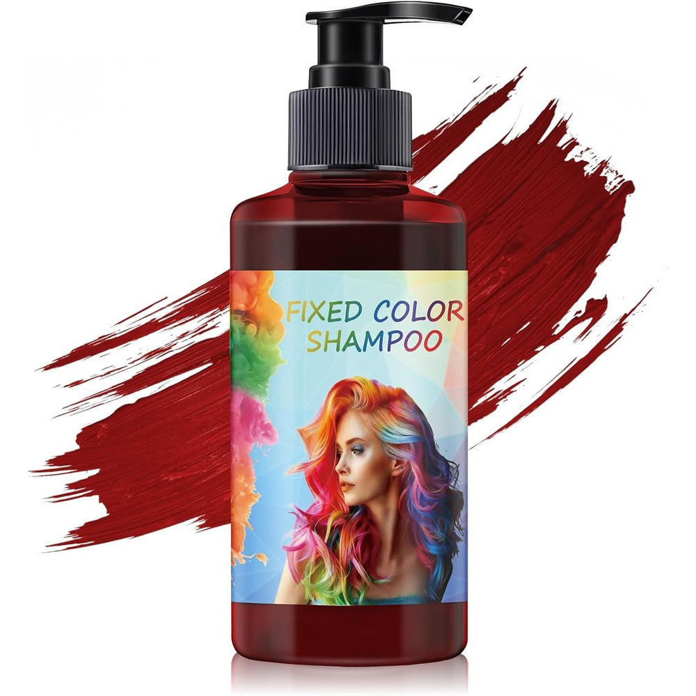 AOAZXBB Red Color Depositing Conditioner front view bottle with pump dispenser for vibrant hair color refresh.