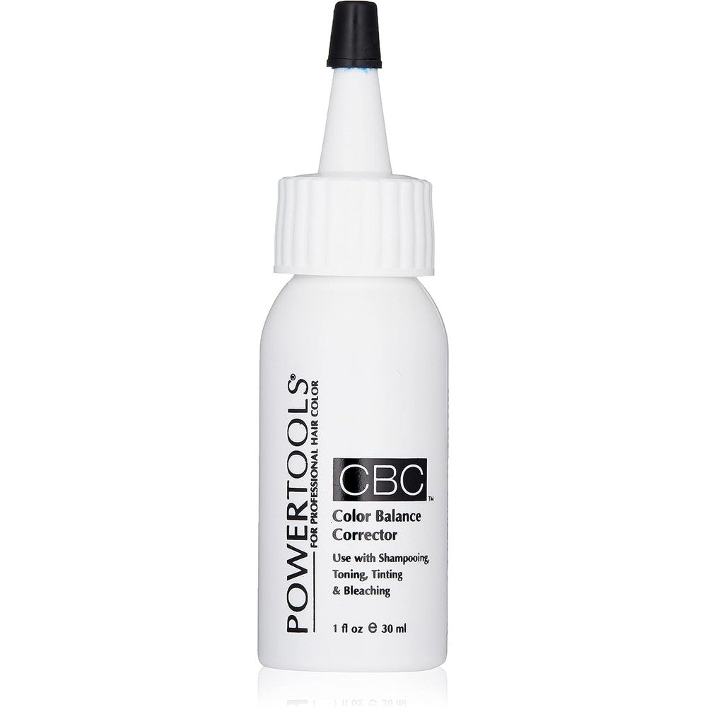 Powertools CBC Color Balance Corrector front view bottle for neutralizing brassy hair tones