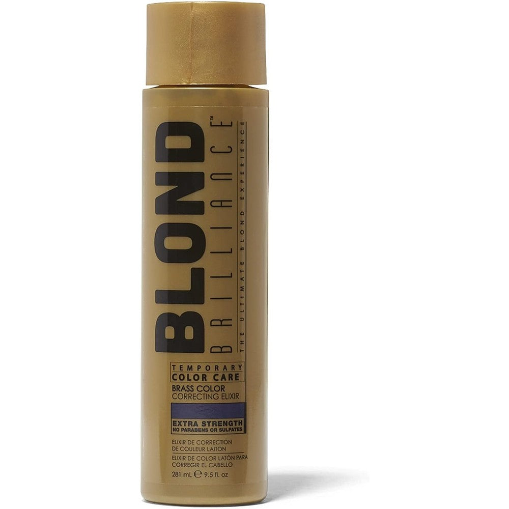 Blond Brilliance Brass Color Correcting Elixir front view bottle for salon toning