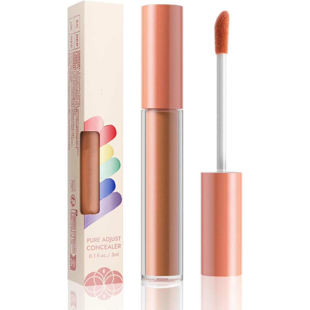 E.l.f. Camo Color Corrector Orange front view of tube showing liquid formula.