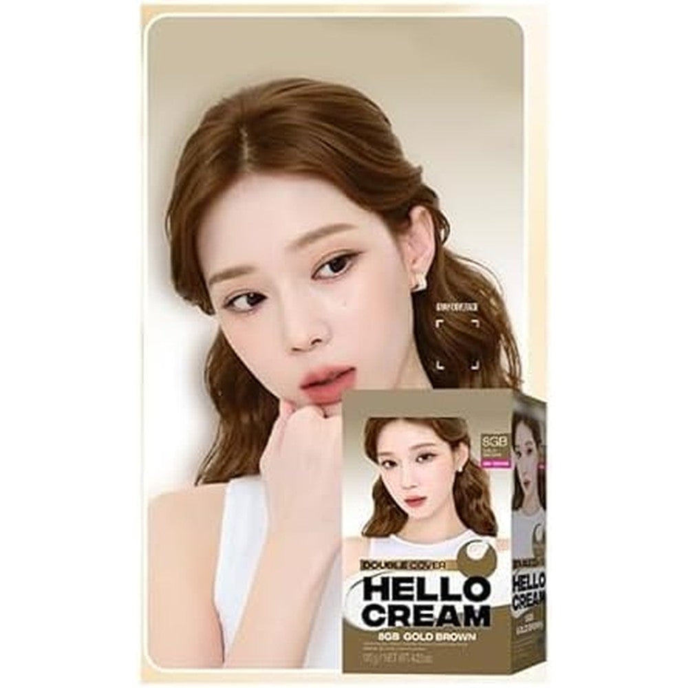 CATHERINEY Hello Cream Hair Dyeing Kit front view salon quality gray coverage