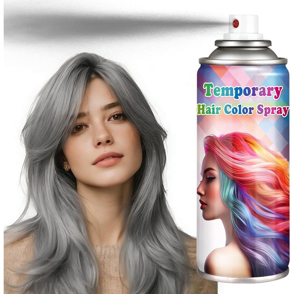 Hacjkaz temporary gray hair spray front view showing packaging details