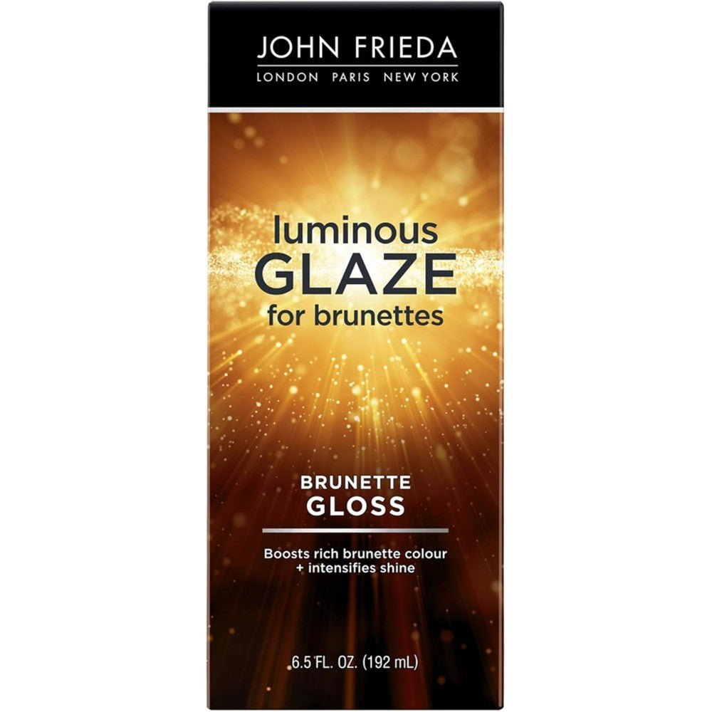 John Frieda Brilliant Brunette Luminous Glaze front view packaging