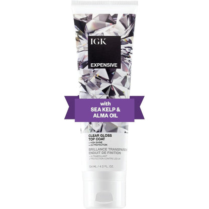 IGK Expensive Clear Gloss Top Coat front view for high shine