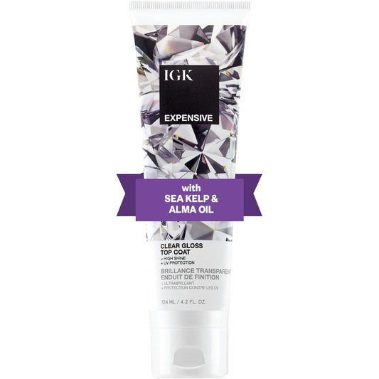 IGK Expensive Clear Gloss Top Coat front view for high shine