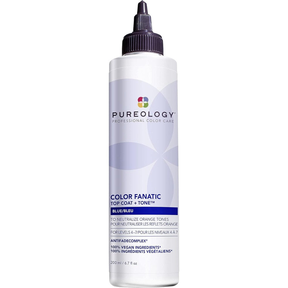 Pureology Color Fanatic Top Coat Plus Tone Blue front view of the bottle